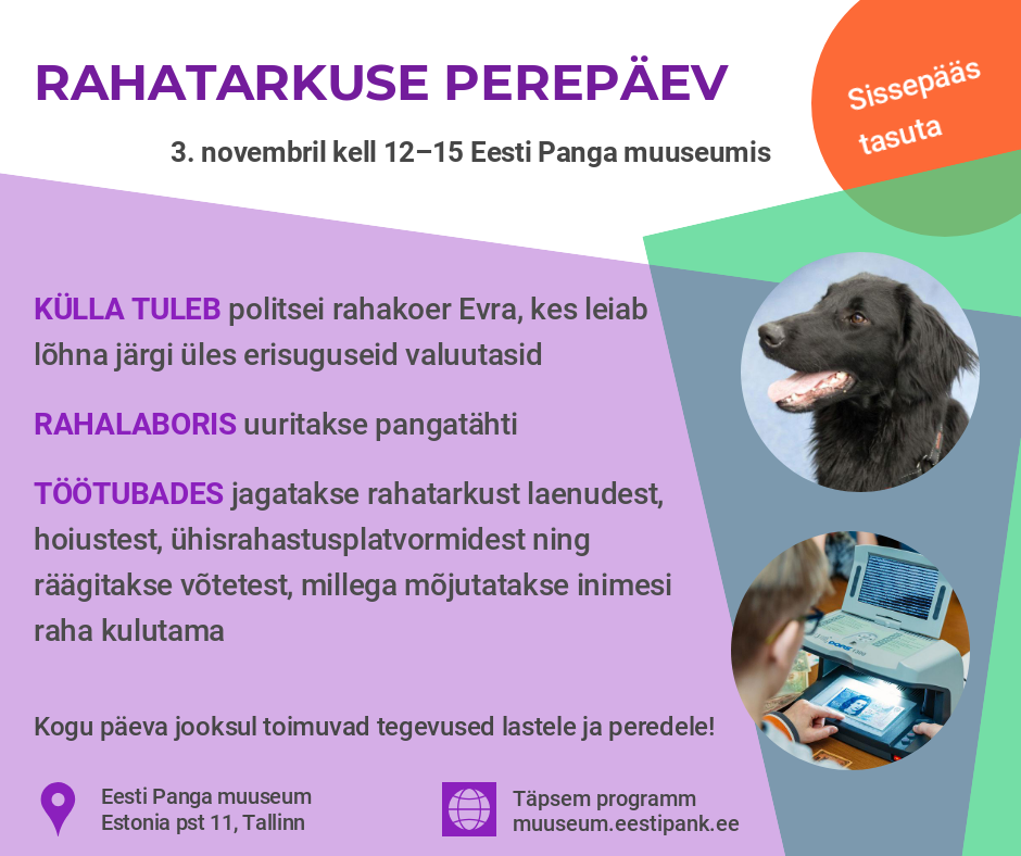 Rahatarkuse perepäeva plakat